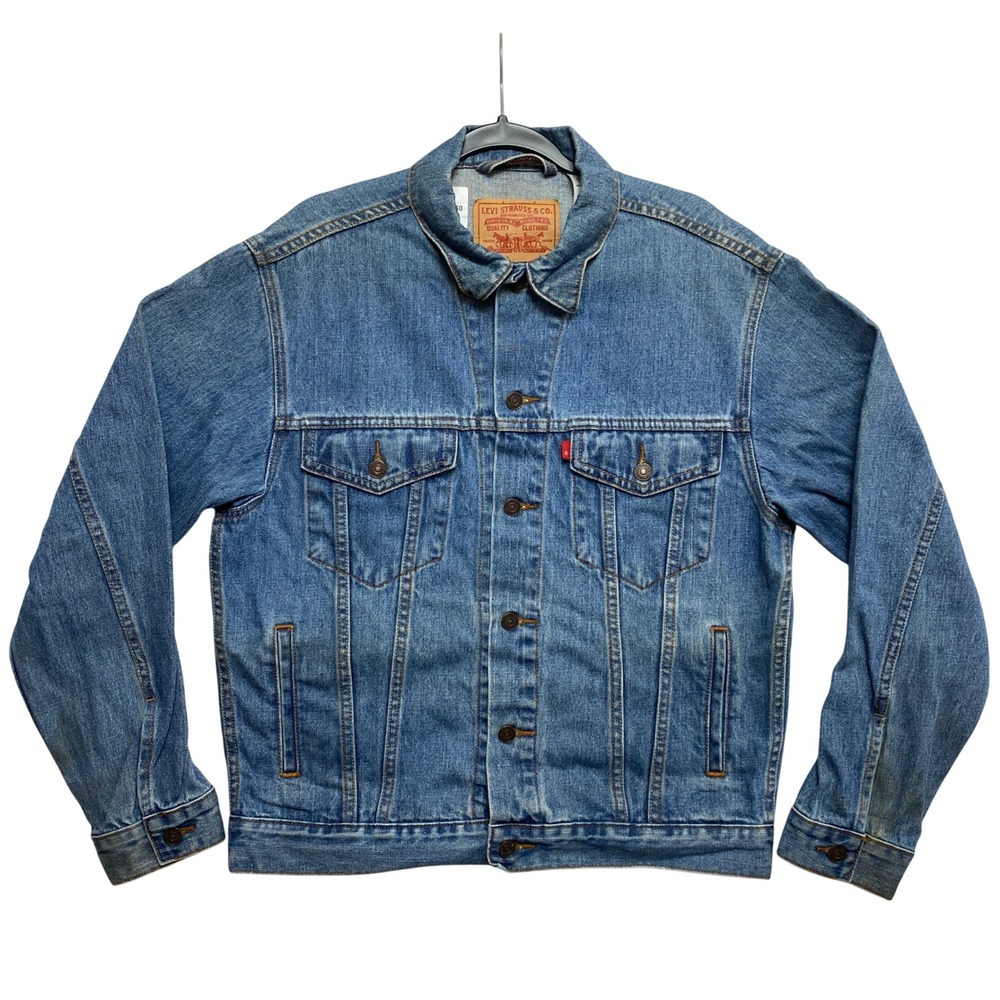 Levi's Jacket Mens M Blue 70507 Standard Trucker Denim Button Front